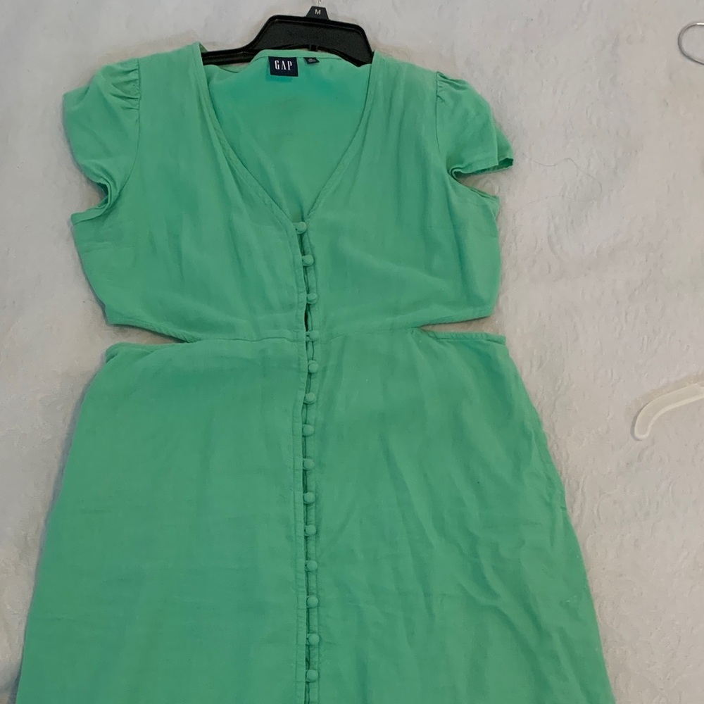 Gap Mint Green Button-Down Dress - image 1